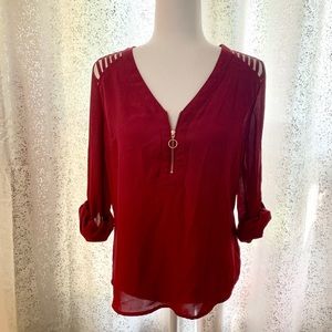 Maroon Blouse